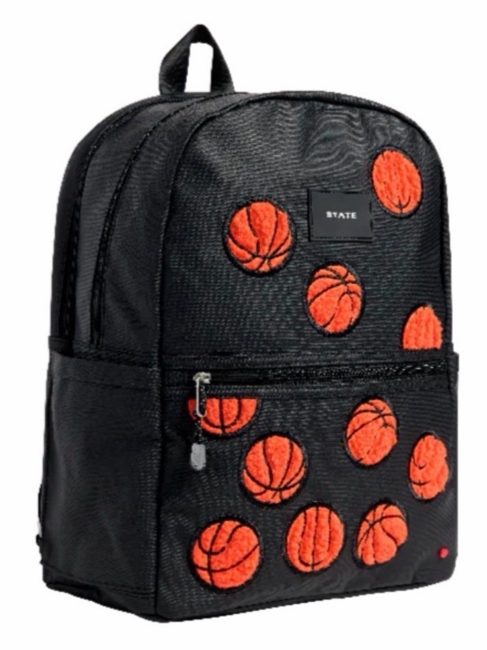 STATE Kane Double Pocket Backpack in Fuzzy Orange Basketball - Picture 5 of 6